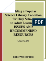 LIBRARIES Building A Popular Science Library Collection For High School To Adult Learners 0313289360