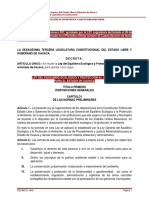 Ley Del Equilibrio Ecologico y Proteccion Al Ambiente (Ref Dto 697 Aprob LXV Legis 28 Sep 2022 PO 43 4a Secc 22 Oct 2022)