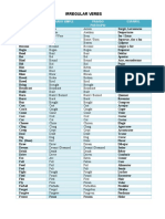 Regular and Irregular Verbs