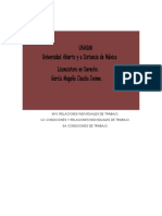 M10: Relaciones Individuales de Trabajo. U2: Condiciones Y Relaciones Individuales de Trabajo. S4: Condiciones de Trabajo