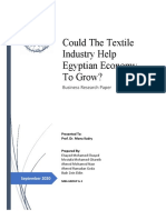 Could The Textile Industry Help Economy To Grow