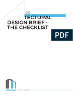 Architectural Design Brief Checklist