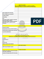 PWG Visa Application Form