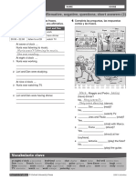 113 Past Continuous - Affirmative, Negative, Questions, Short Answers