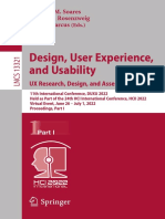 Design, User Experience, and Usability