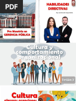 Sesion 2 - Cultura - Comportamiento Organizacional