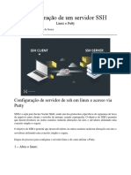 Configuração de Um Servidor SSH