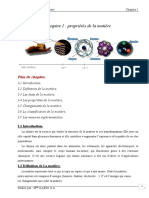 Chimie 1'stucture de La Matière Chapitre 1'