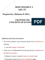 Microeconomics - I Agec 211 Prepared By: Habtamu R (MSC.)