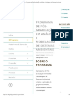 Escopo Programa Modelagem Ambientais