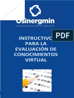 Instructivo de Evaluación Virtual de Conocimientos