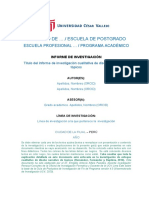 Guía Detallada para La Elaboración Del Informe de Investigación Cualitativo 2020-I