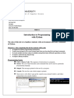 Lab Task # 2 Introduction To Programming With Python