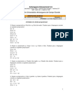 Lógica Matemática Aula 02 - 09 08 10 - Atividades