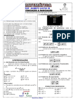 Apostila de Potenciação e Radiciação (7 Páginas, 30 Questões)