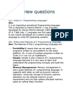 C Interview Questions: Q1) - What Is C Programming Language?