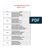 Conformación de Equipos 5CX11