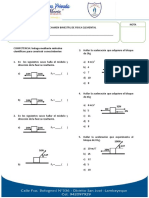 Examen de Fisica Elemental-Cuarto Año Sec