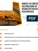 AT442 - Houda LAMRANI - Montée en Cohésion Des Émulsions de Bitume en Couches D'accrochage PDF