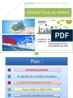 La Stratégie Énergétique Au Maroc