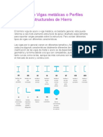 Tipos de Vigas Metálicas o Perfiles Estructurales de Hierro