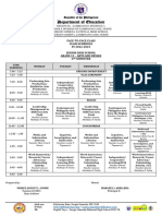 Grade 12 F2F Class Schedule - Sy 2022 2023 - 2ND Sem