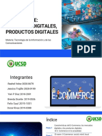 E-Commerce: Mercados Digitales, Productos Digitales: Materia: Tecnología de La Información y de Las Comunicaciones