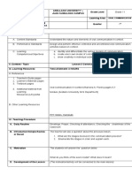 LP3 Communication Models