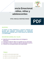 PONENCIA DEL TALLER Inteligencia Emocional NNA