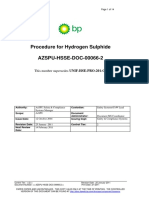 AzSPU SSOW Procedure For Hydrogen Sulphide