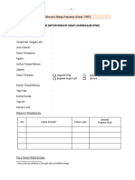 Contoh Formulir Daftar Riwayat Hidup Pemohon (Form 7 F07)