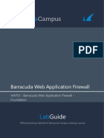 WAF01 Barracuda Web Application Firewall - Foundation - Lab Guide