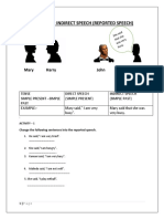 Direct and Indirect Speech