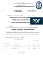 Traitement Des Fluides de Forage Par La Méthode Stabilisationsolidification Au Niveau Du Champ de Hassi Messaoud