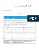 1.2.8 Core Practical Investigating Force & Extensio