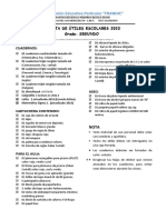 Lista de Segundo Grado Nuevo 20233