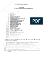 Worksheet 1 - Basics of Statistics