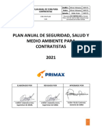 Seguridad Plan Anual de SSMA para Contratistas Coesti