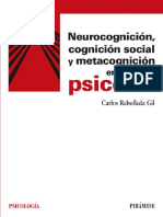 Neurocognición, Cognición Social y Metacognición en Psicosis (Psicología) (Spanish Edition) (Carlos Rebolleda Gil (Rebolleda Gil, Carlos) )