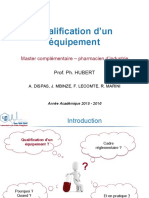 Qualification Equipement - Master Industrie - AD