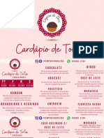 Cardápio de Tortas e Doces 