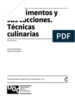 Los Alimentos y Sus Cocciones. Técnicas Culinarias