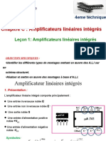 Leçon 1: Amplificateurs Linéaires Intégrés