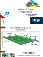 Module 5 Badminton Officiating