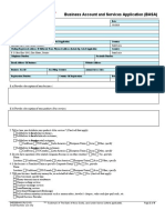 Business Account Services Application