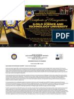 ISAT U Implementation of OJT Programs With Certificate