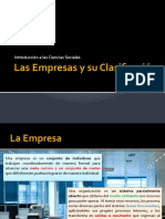 Las Empresas y Su Clasificación