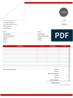 Modern Excel Invoice Template