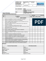 Concrete Pour Card Inspection Checklist