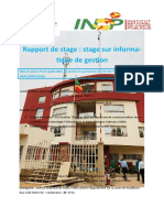 Rapport de Stage: Stage Sur Informa-Tique de Gestion